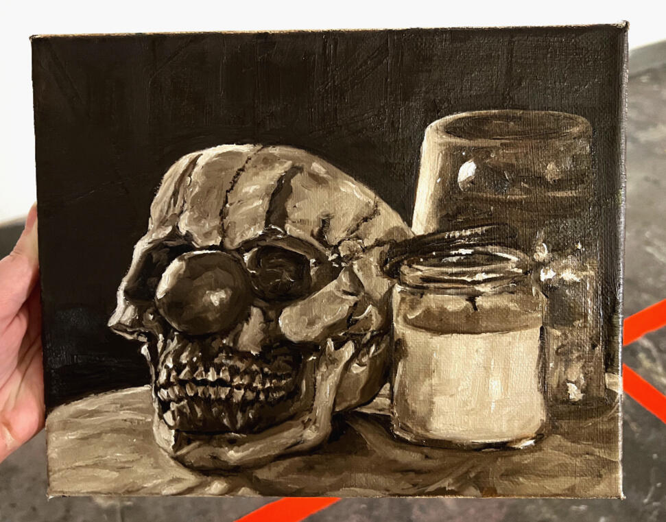 "untitled still life." Oil on canvas (2023)